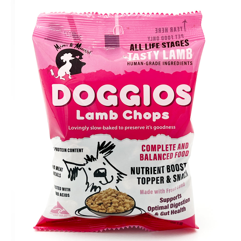 Doggios Lamb Chops - Tasty Lamb Dog Food Snack Pack 100g