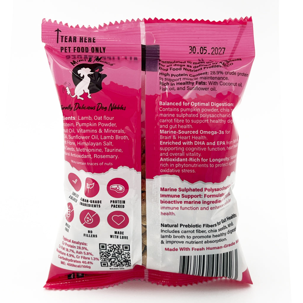 Doggios Lamb Chops - Tasty Lamb Dog Food Snack Pack 100g