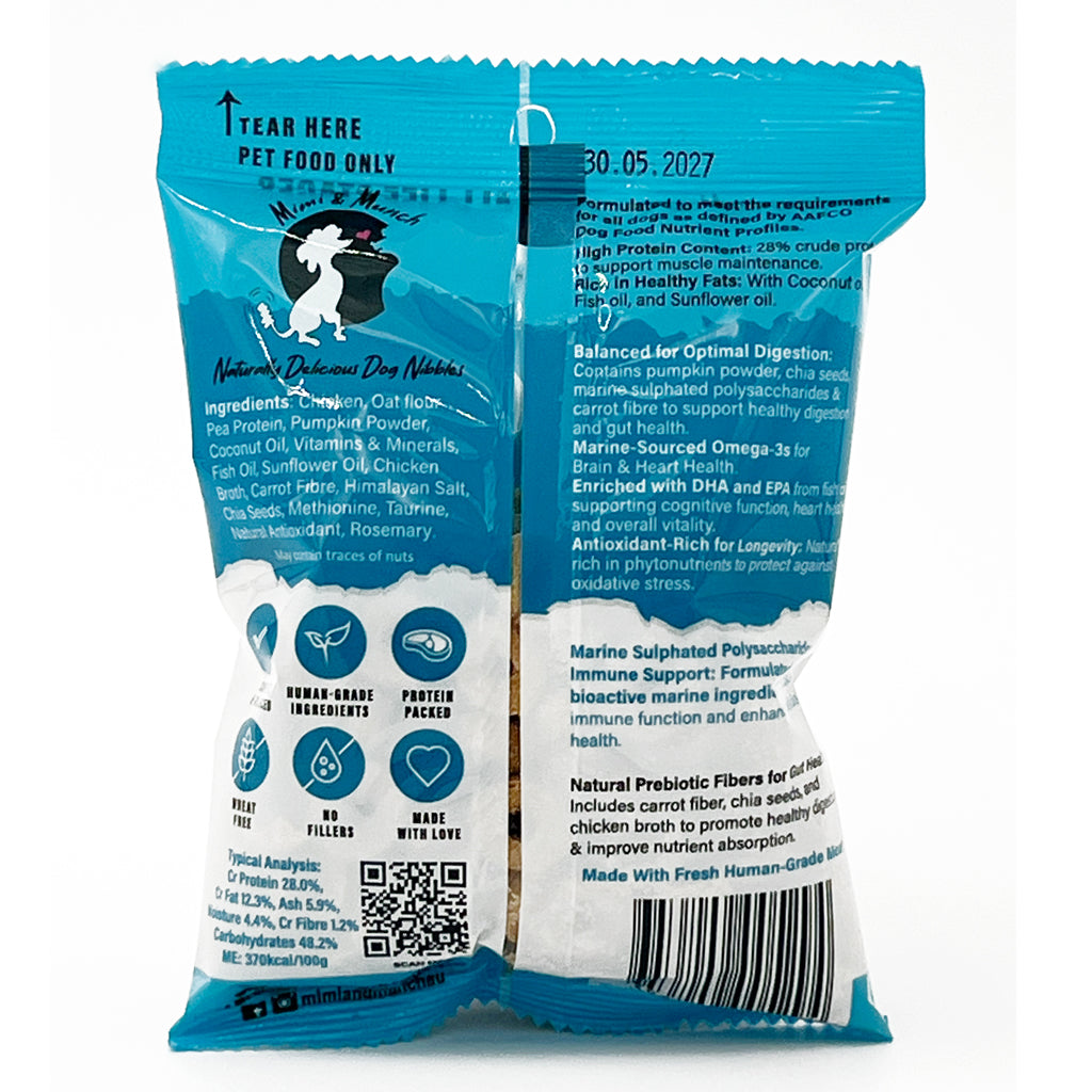 Doggios Tasty Chicken - All Day Breakfast Dog Food Snack Pack 100g