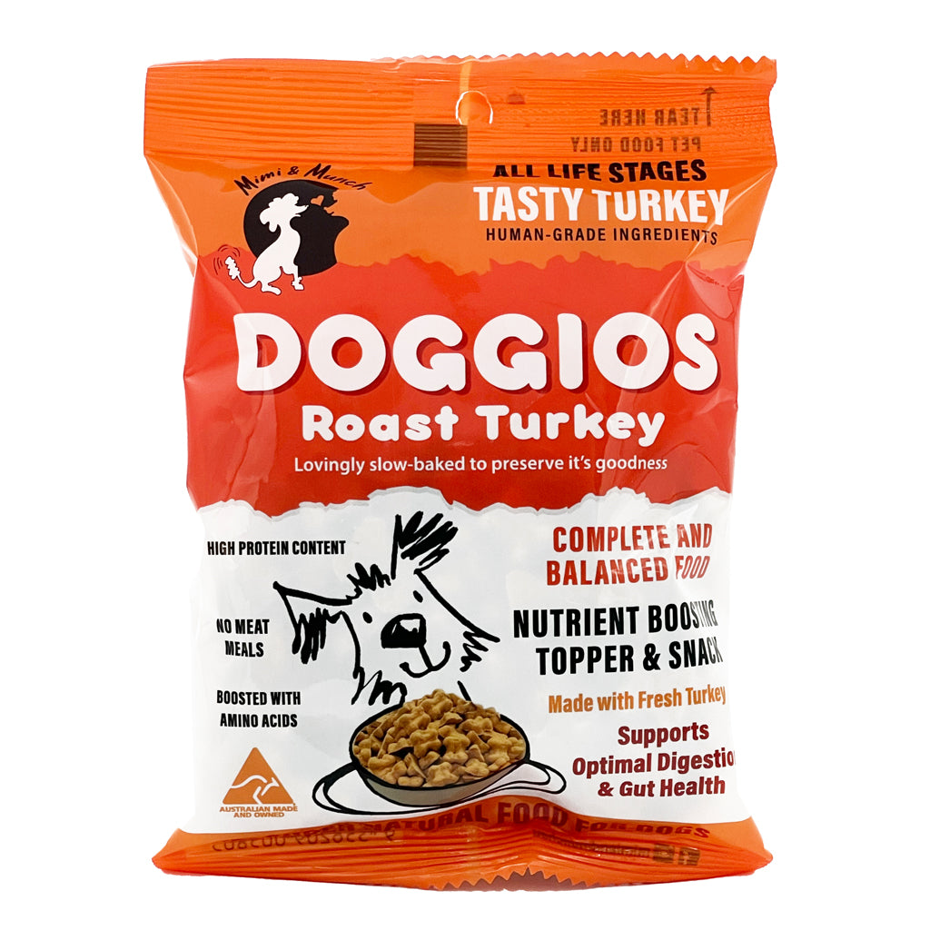 Doggios Tasty Turkey Dog Food Snack Pack 75g