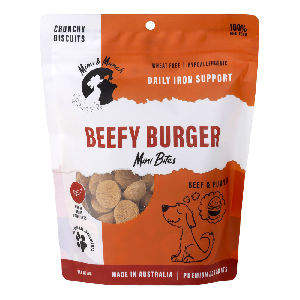 Beefy Burger Natural Dog Treats