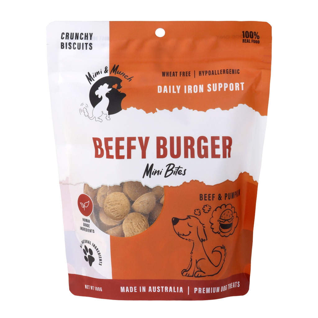 Beefy Burger Natural Dog Treats