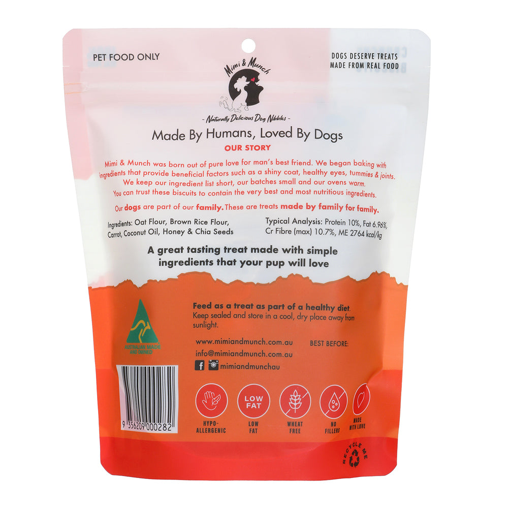 Carrot Cupcake Natural Dog Treats - Mimi & Munch AU - Baked Treats