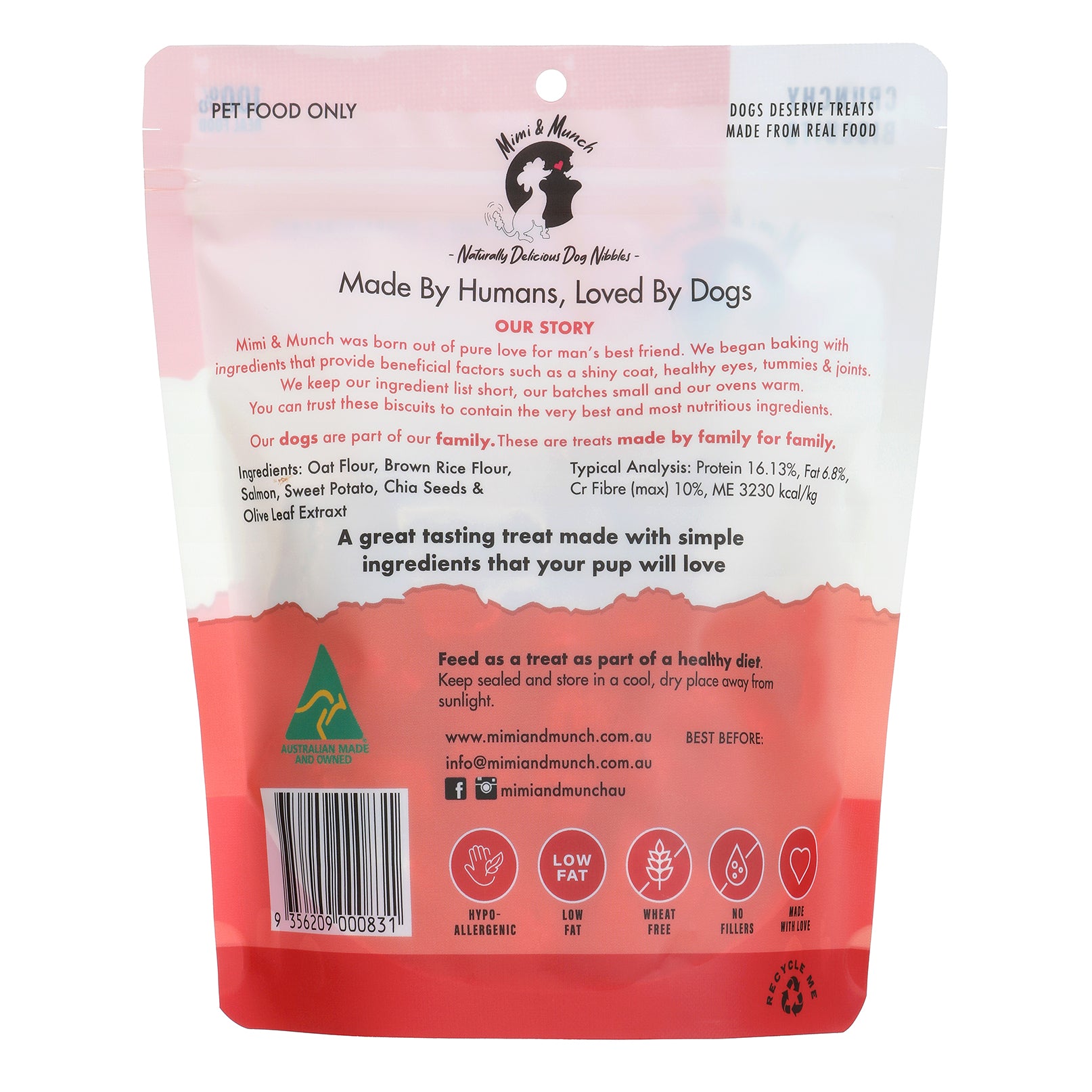 Fish & Chips Natural Dog Treats - Mimi & Munch AU - Baked Treats