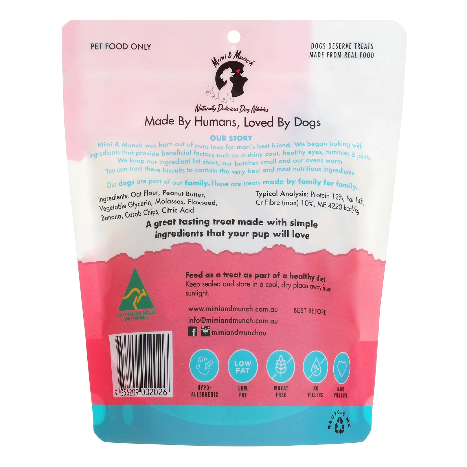 Birthday Cake Soft & Chewy Natural Dog Treats - Mimi & Munch AU - Baked Treats