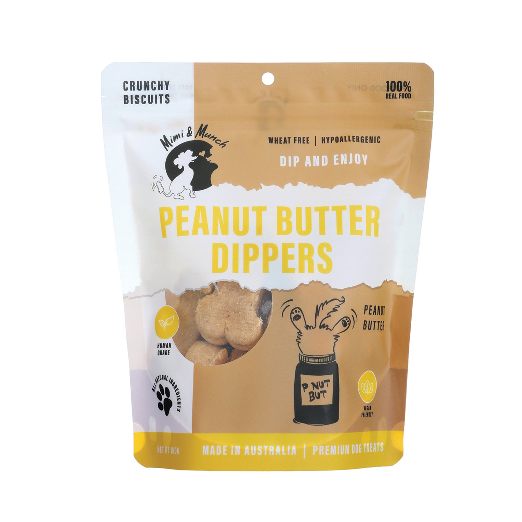Peanut Butter Dipper Natural Dog Treats - Mimi & Munch AU - Baked Treats