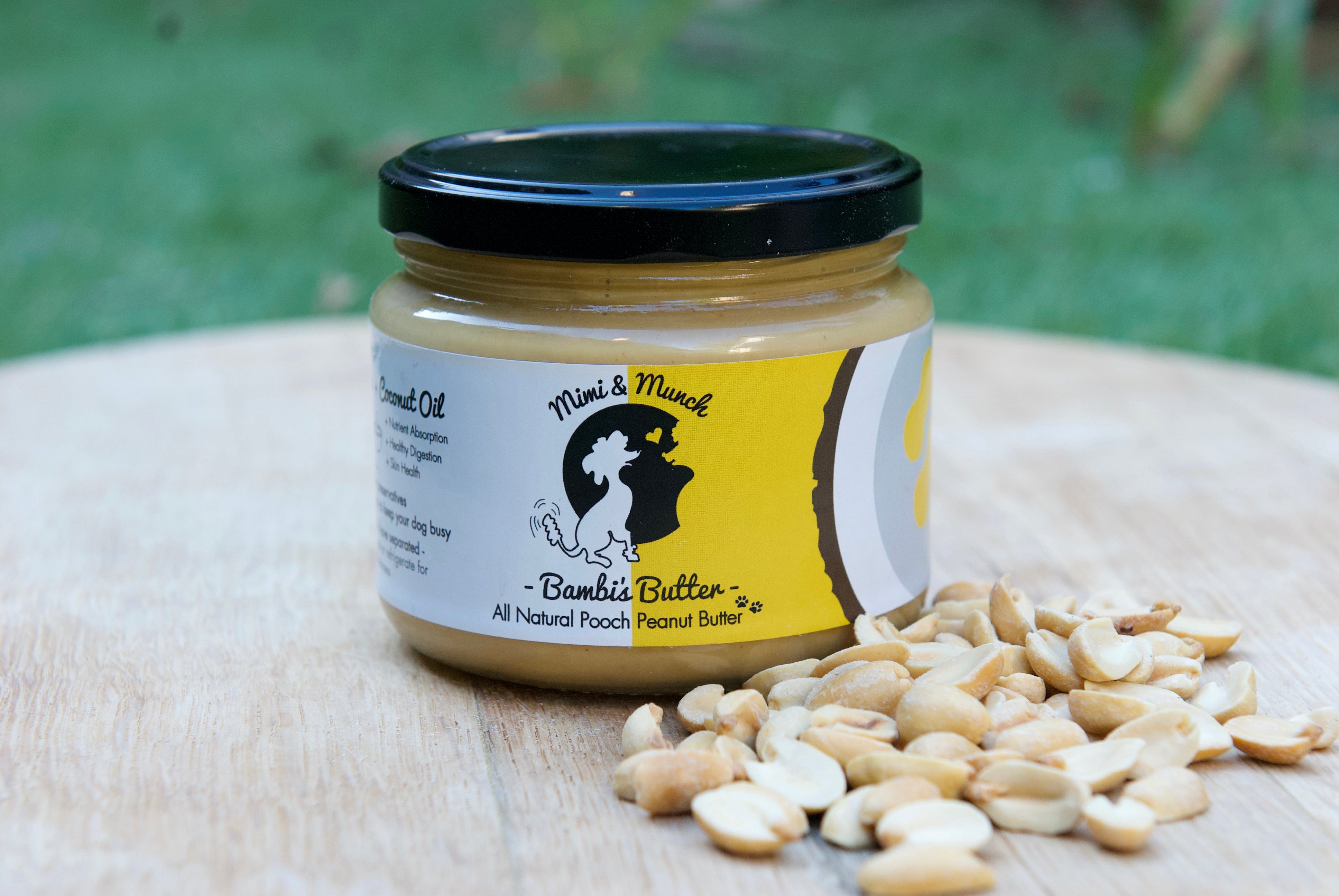 Bambi's Butter Natural Dog Peanut Butter - Mimi & Munch AU - Pooch Peanut Butter