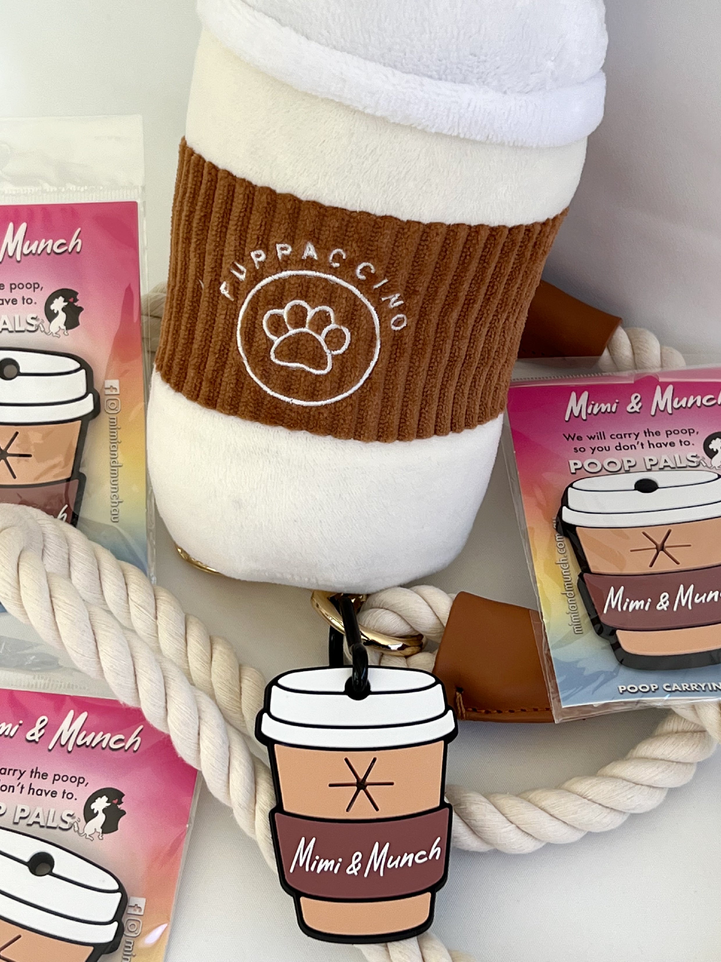 Coffee Cup Poop Pal - Hands Free Poop bag carrier - Mimi & Munch AU -