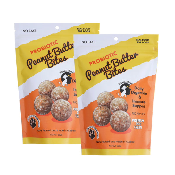 Probiotic Peanut Butter Bites Bundle | Natural Dog Treats